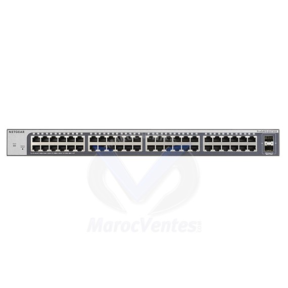 Switch Configurable Prosafe Plus 48 Ports Gigabit  Rackable - 2 SFP JGS254E